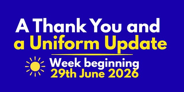 Thank You and Uniform Update